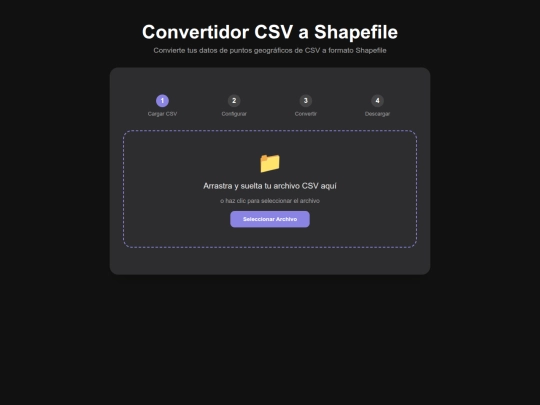 ConvCSV2SHP screenshot