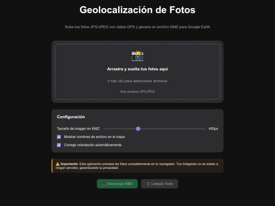 GeoFoto screenshot