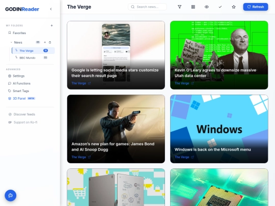 GodinReader screenshot