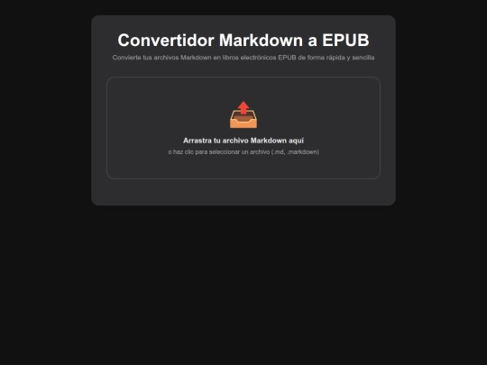MD2EPUB screenshot