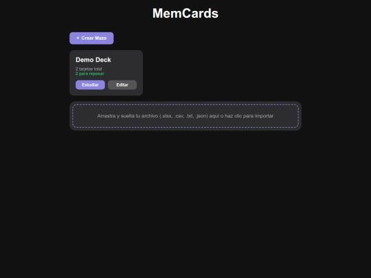 MemCards screenshot