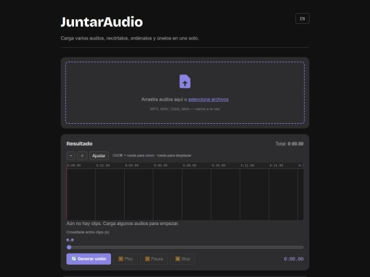 PasteAudio screenshot