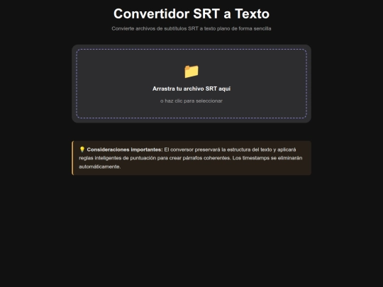 SRT2TXT screenshot