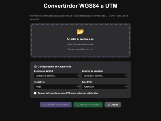WGS2UTM screenshot