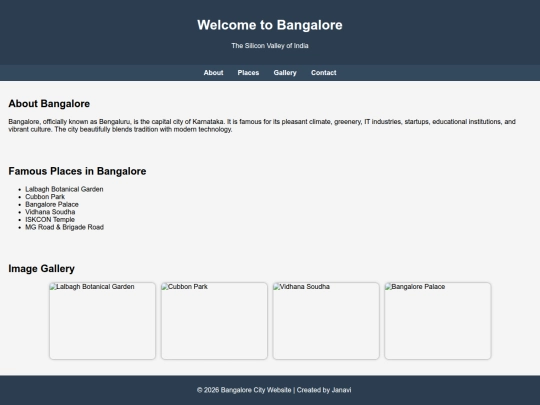 html/website creation screenshot