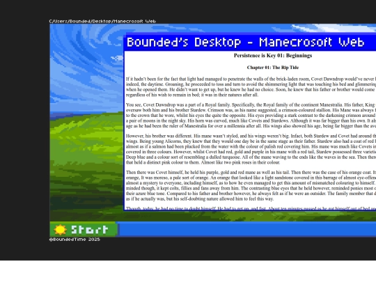 Persistence is Key 01: Beginnings (OLD)/chapter01 screenshot