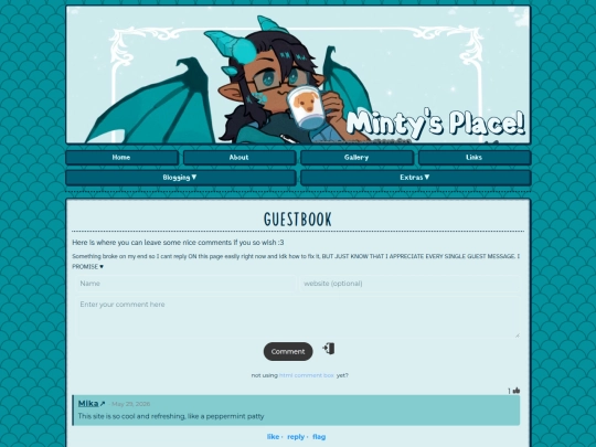 Guestbook screenshot