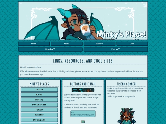 Links screenshot
