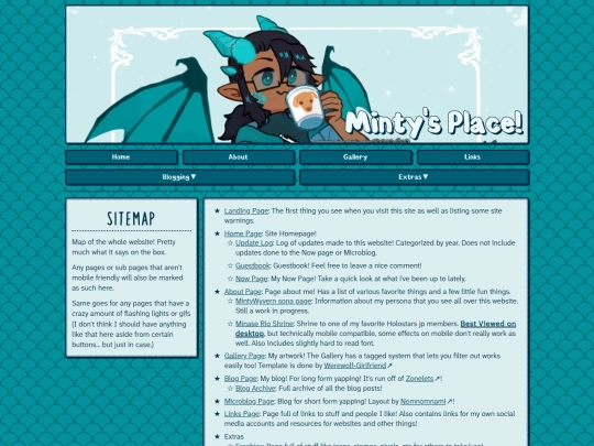 Sitemap screenshot