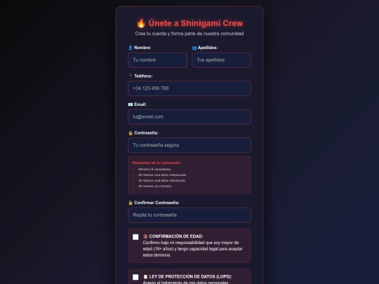 register screenshot