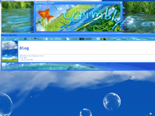 Blog screenshot