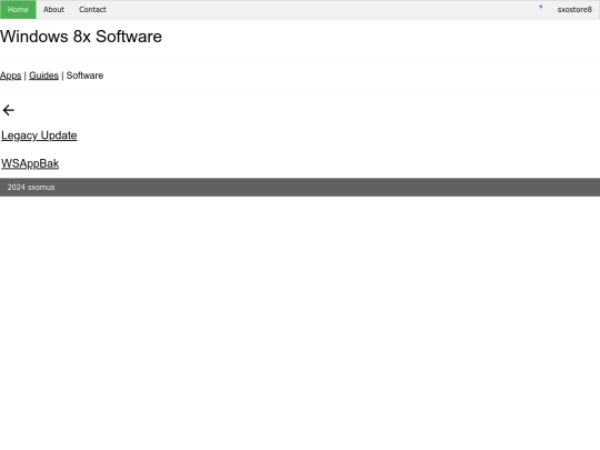 sxostore/8/software screenshot