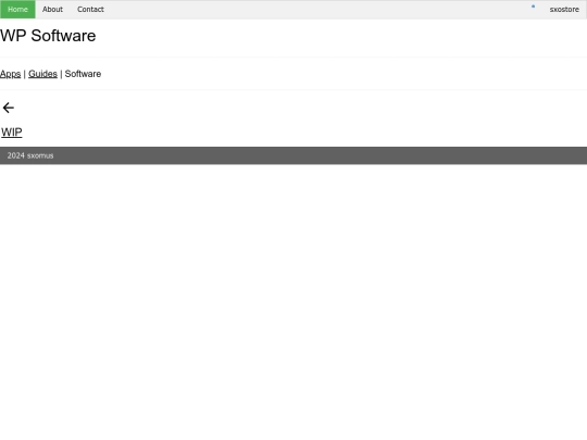 sxostore/software screenshot