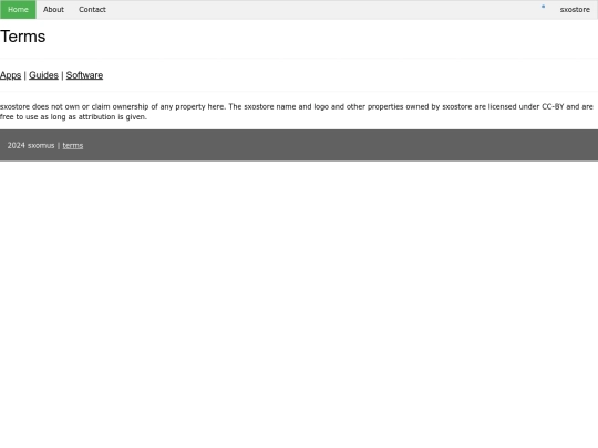 sxostore/terms screenshot