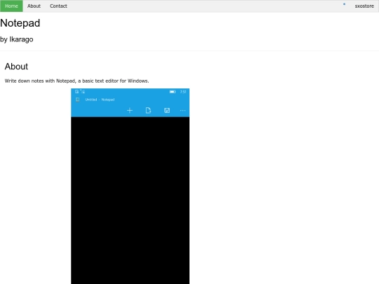 sxostore/utilities/notepad screenshot