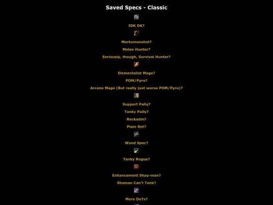 savedspecs_classic screenshot