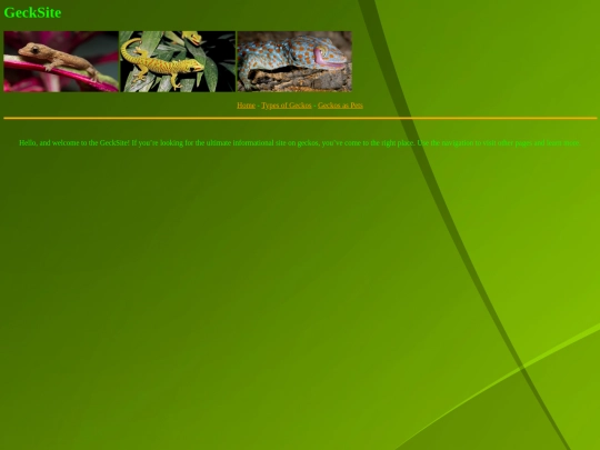 gecksite1 screenshot