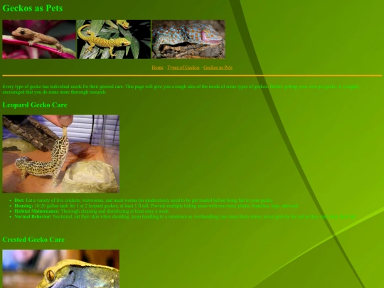 gecksite3 screenshot