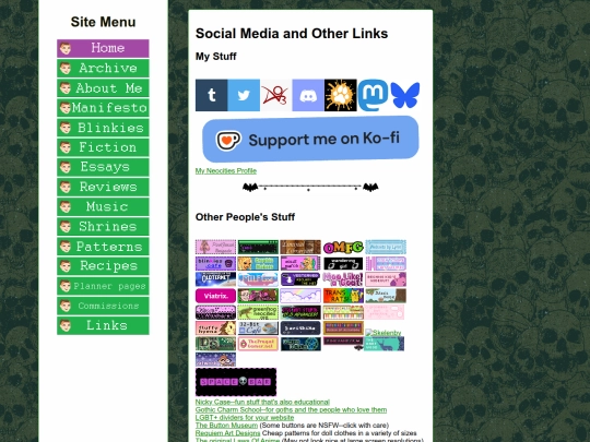 links screenshot