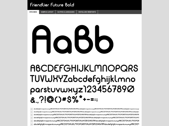 fonts/friendlierFuture/friendlierfuture-bold-demo screenshot