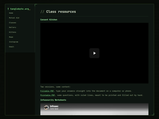 class screenshot