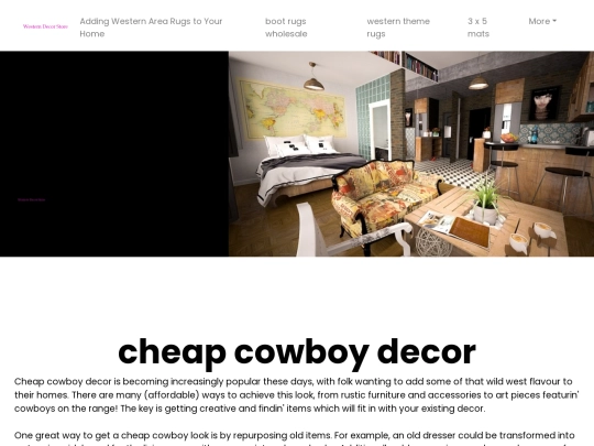 adding-western-interior-aread-design-rug-to-your-home/cheap-cowboy-decor screenshot