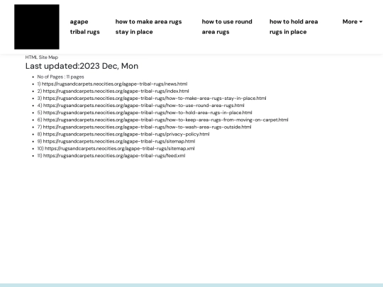 agape-tribal-rugs/sitemap screenshot