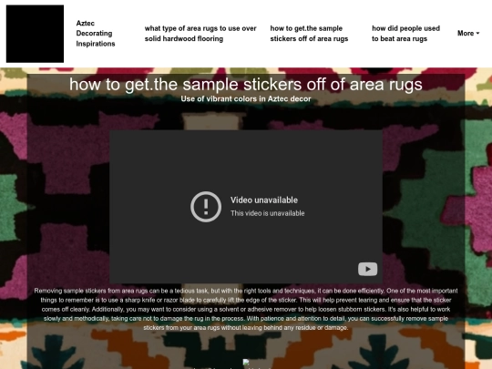 aztec-decorating-inspirations/how-to-get-the-sample-stickers-off-of-area-rugs screenshot