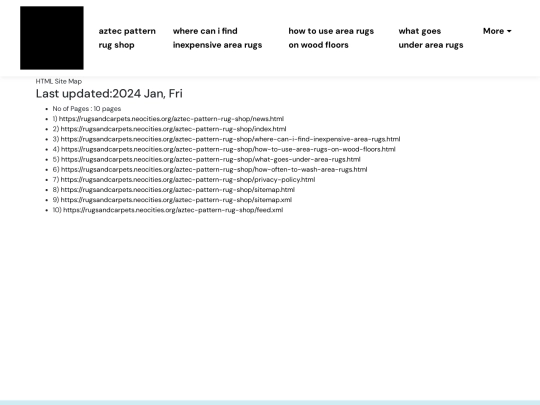 aztec-pattern-rug-shop/sitemap screenshot