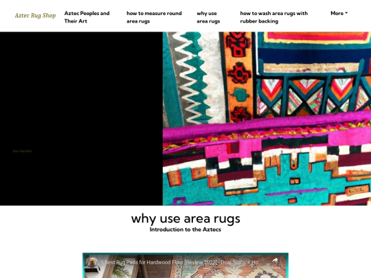 aztec-peoples-and-their-art/why-use-area-rugs screenshot