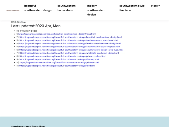 beautiful-southwestern-design/sitemap screenshot