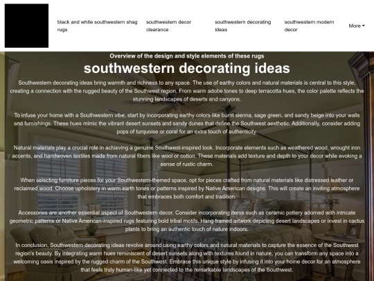black-and-white-southwestern-shag-rugs/southwestern-decorating-ideas screenshot