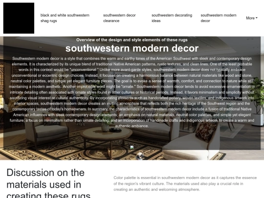black-and-white-southwestern-shag-rugs/southwestern-modern-decor screenshot