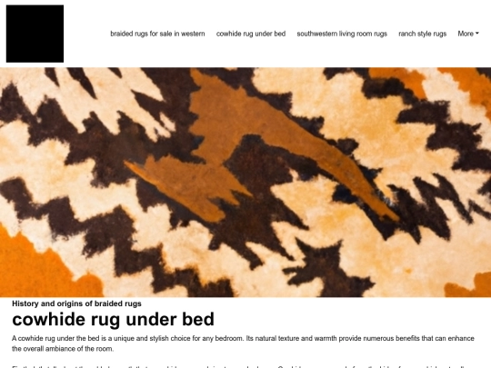 braided-rugs-for-sale-in-western/cowhide-rug-under-bed screenshot