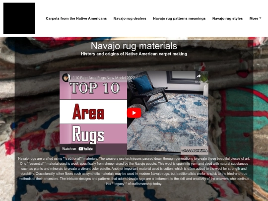 carpets-from-the-native-americans/navajo-rug-materials screenshot