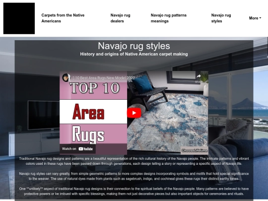 carpets-from-the-native-americans/navajo-rug-styles screenshot