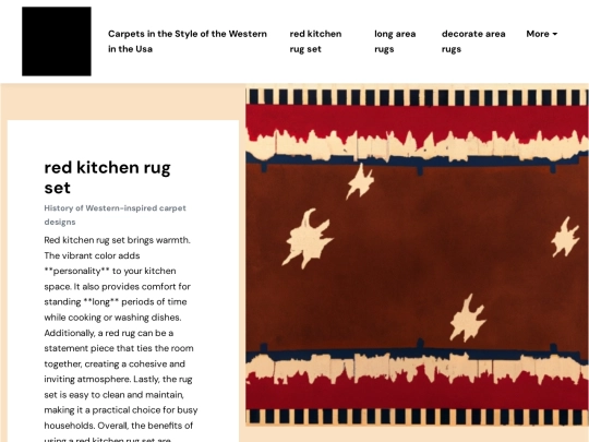 carpets-in-the-style-of-the-western-in-the-usa-shop/red-kitchen-rug-set screenshot