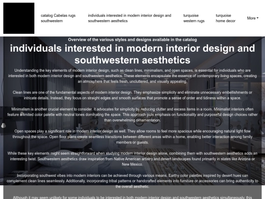 catalog-cabelas-rugs-southwestern/individuals-interested-in-modern-interior-design-and-southwestern-aesthetics screenshot