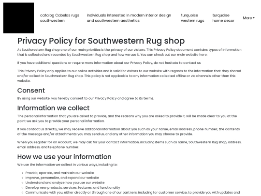 catalog-cabelas-rugs-southwestern/privacy-policy screenshot