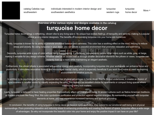 catalog-cabelas-rugs-southwestern/turquoise-home-decor screenshot