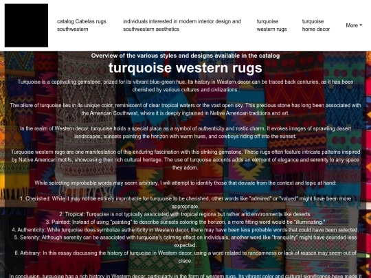 catalog-cabelas-rugs-southwestern/turquoise-western-rugs screenshot