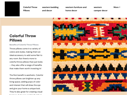 colorful-throw-pillows screenshot
