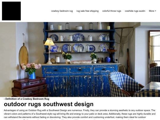cowboy-bedroom-rug/outdoor-rugs-southwest-design screenshot