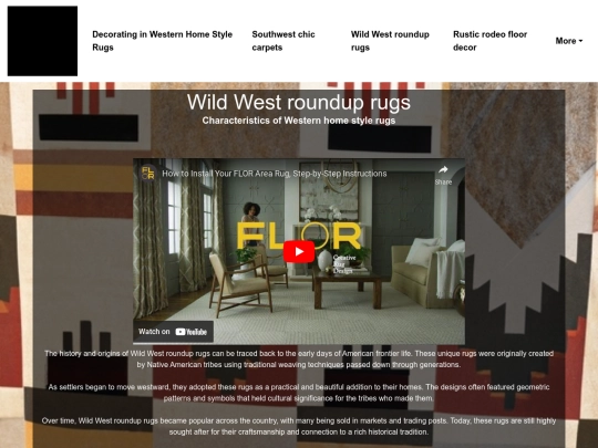 decorating-in-western-home-style-rugs/wild-west-roundup-rugs screenshot