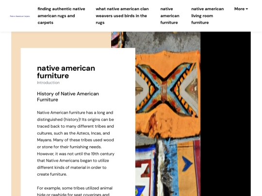 finding-authentic-native-american-rugs-and-carpets/native-american-furniture screenshot