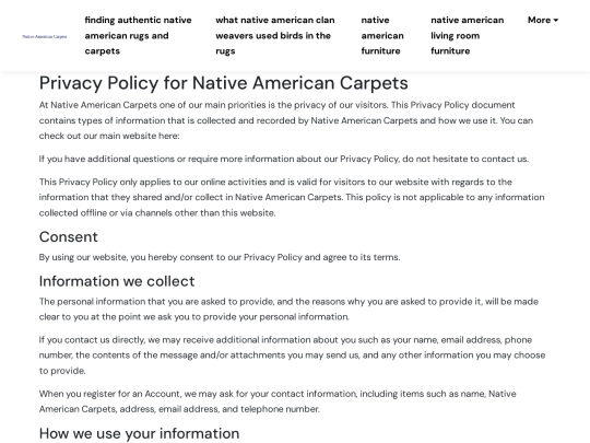 finding-authentic-native-american-rugs-and-carpets/privacy-policy screenshot