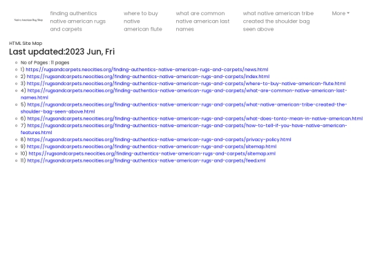 finding-authentics-native-american-rugs-and-carpets/sitemap screenshot