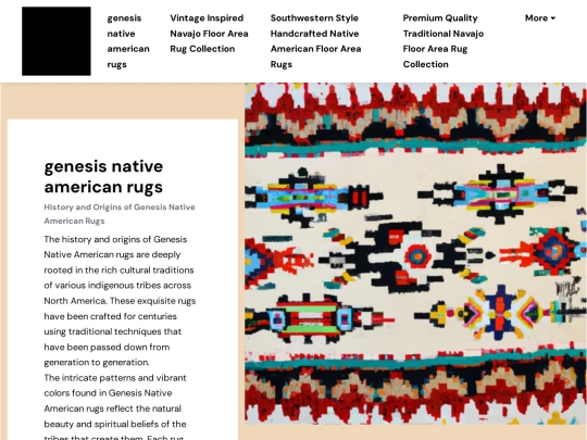 genesis-native-american-rugs screenshot