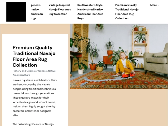 genesis-native-american-rugs/premium-quality-traditional-navajo-floor-area-rug-collection screenshot