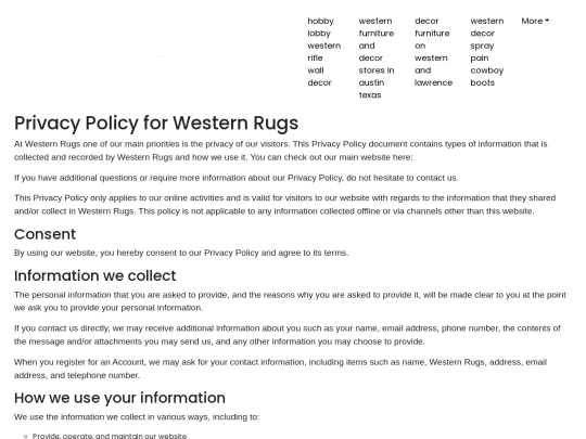 hobby-lobby-western-rifle-wall-decor/privacy-policy screenshot